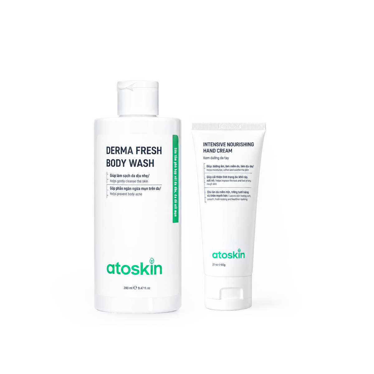 Sữa Tắm Mụn Cơ Thể ATOSKIN Derma Fresh Bóy Wash 280ml
