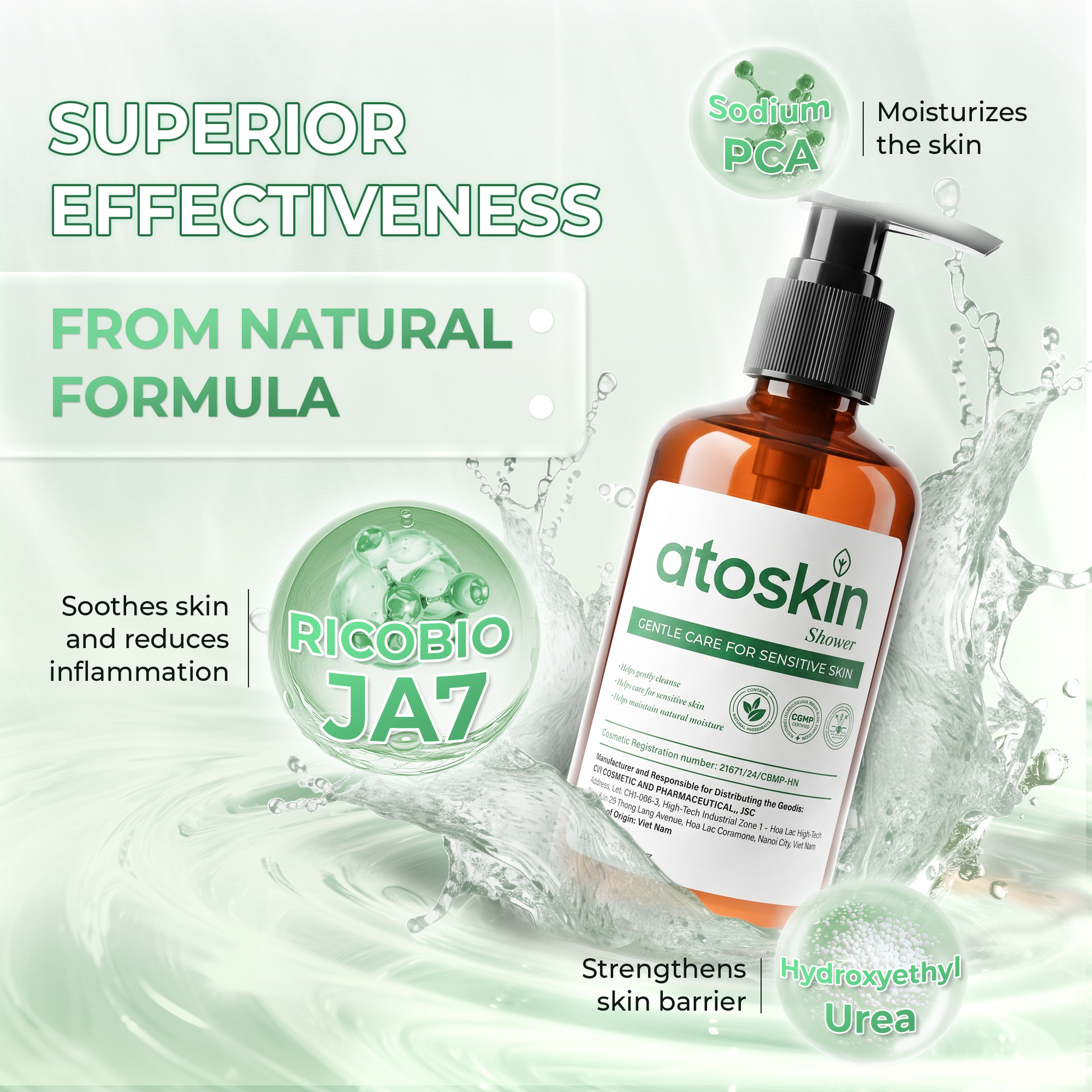 Sữa Tắm Viêm Da Cơ Địa Atoskin 200ml