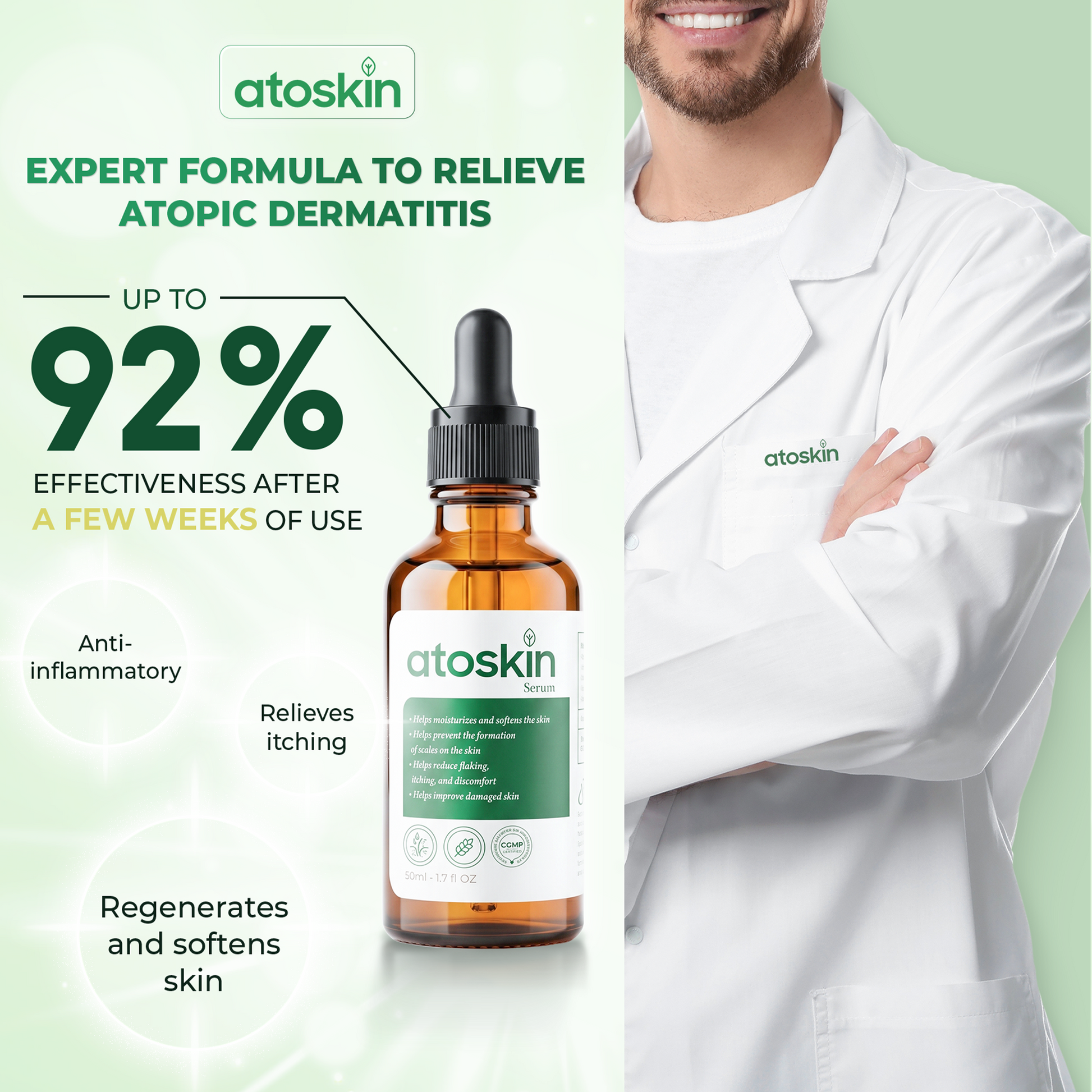 Serum Viêm Da Cơ Địa ATOSKIN 50ml