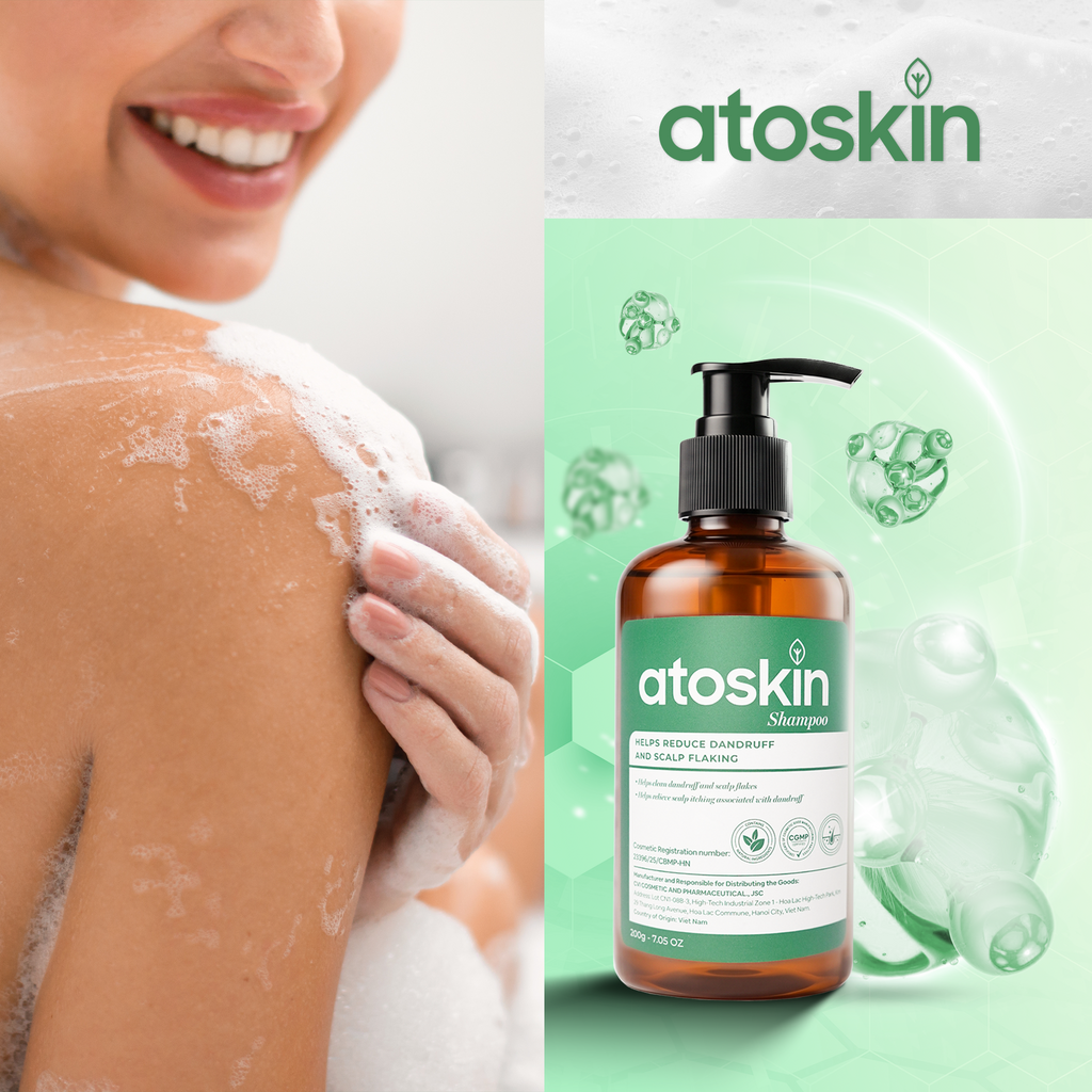 Dầu Gội Viêm Da Tiết Bã ATOSKIN 200g