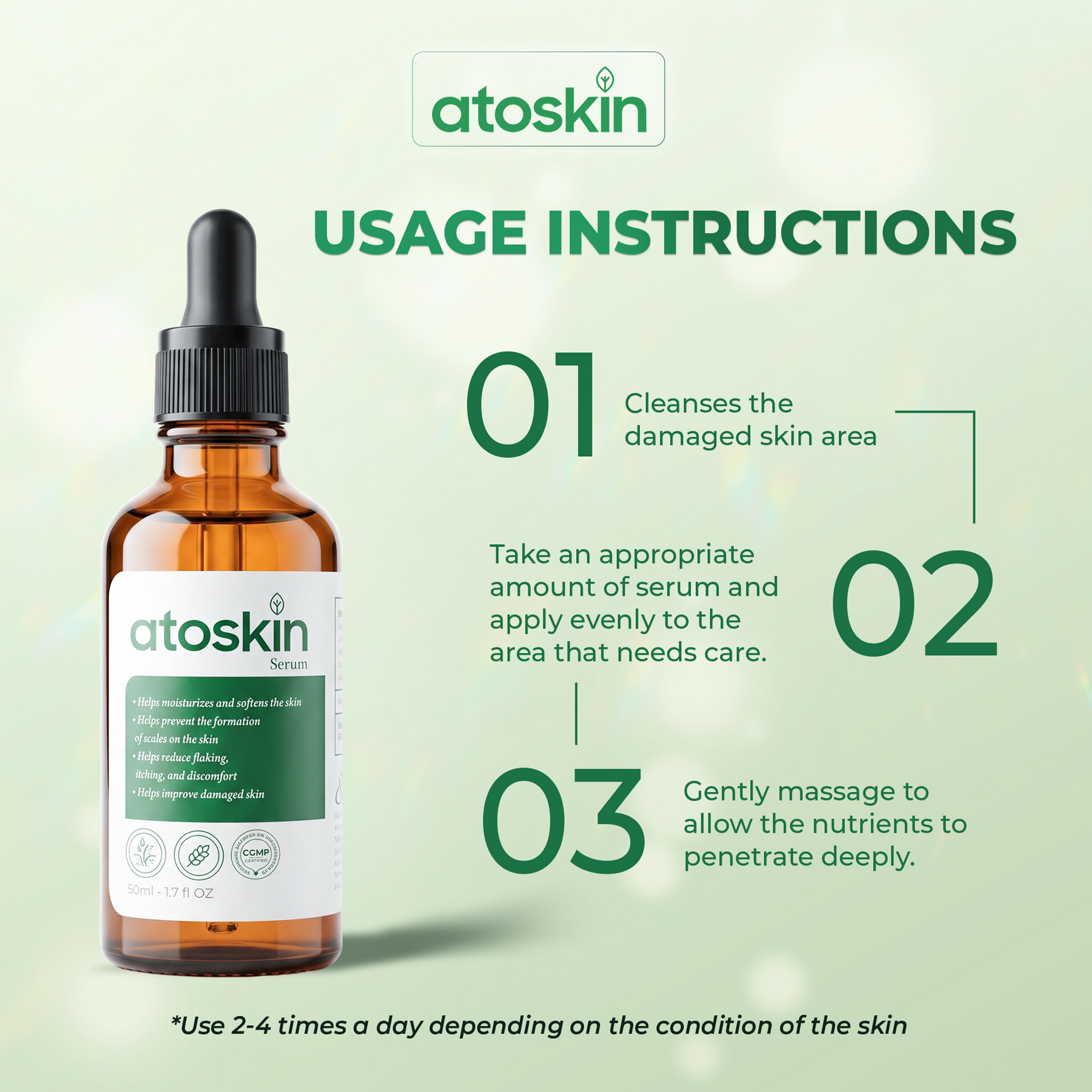 Serum Viêm Da Cơ Địa ATOSKIN 50ml