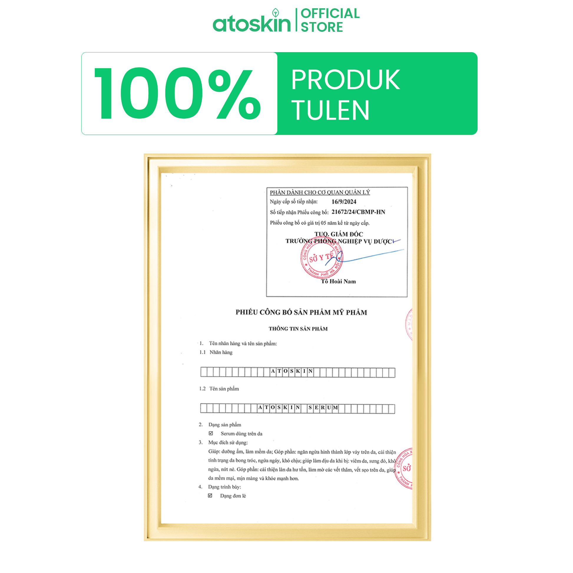 Kem Viêm Da Cơ Địa ATOSKIN Cream 30g