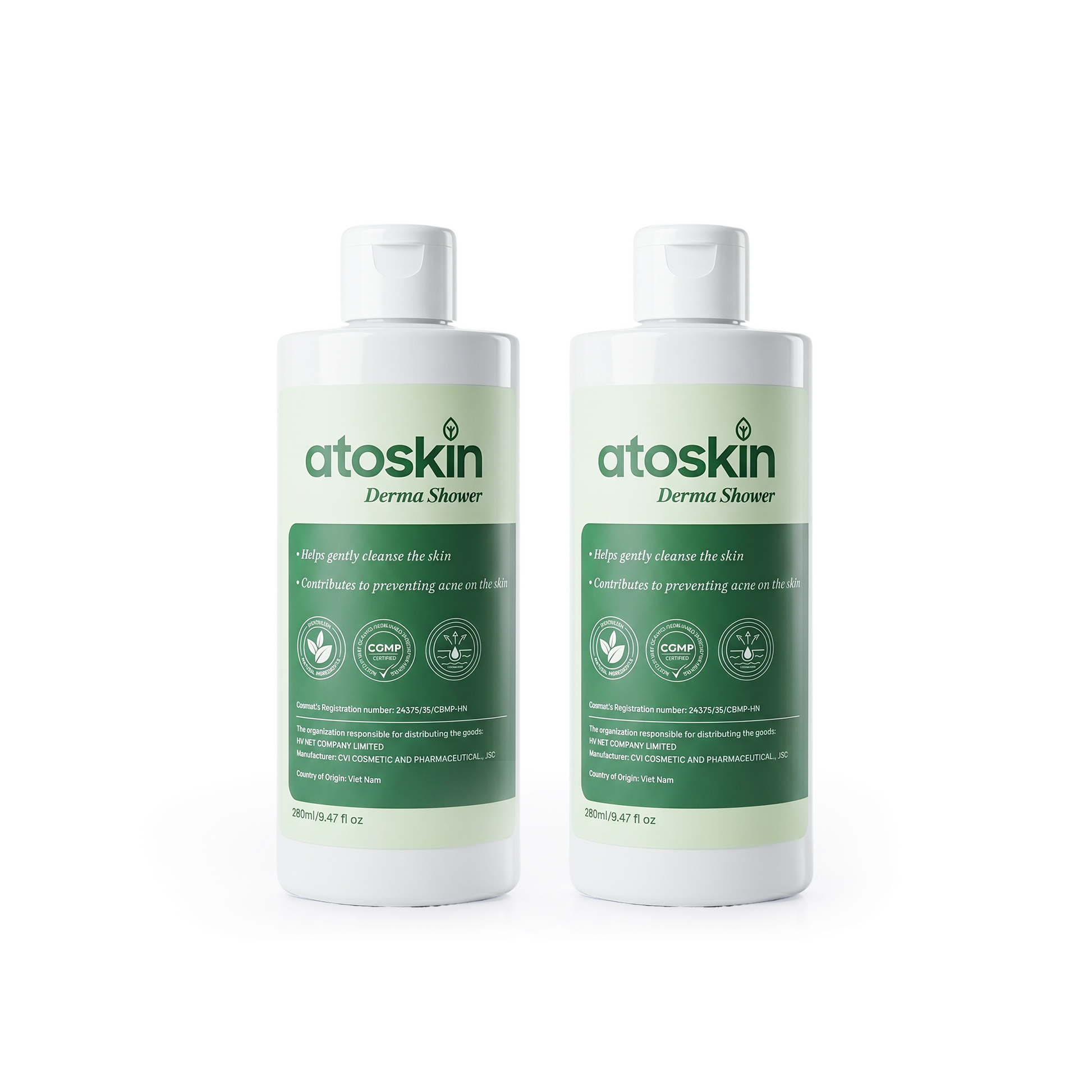 Sữa Tắm Mụn Cơ Thể ATOSKIN Derma Shower 280ml