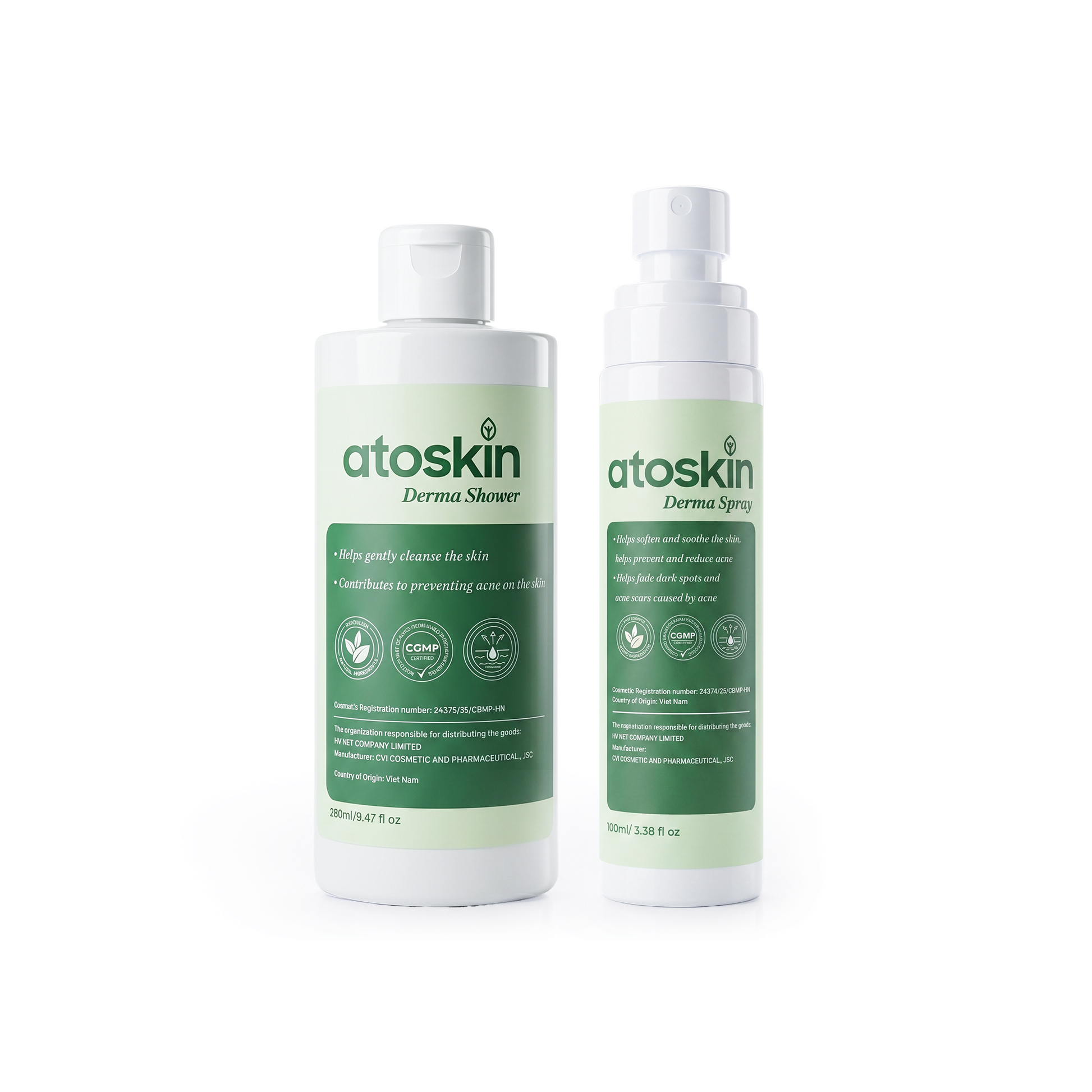 Sữa Tắm Mụn Cơ Thể ATOSKIN Derma Shower 280ml