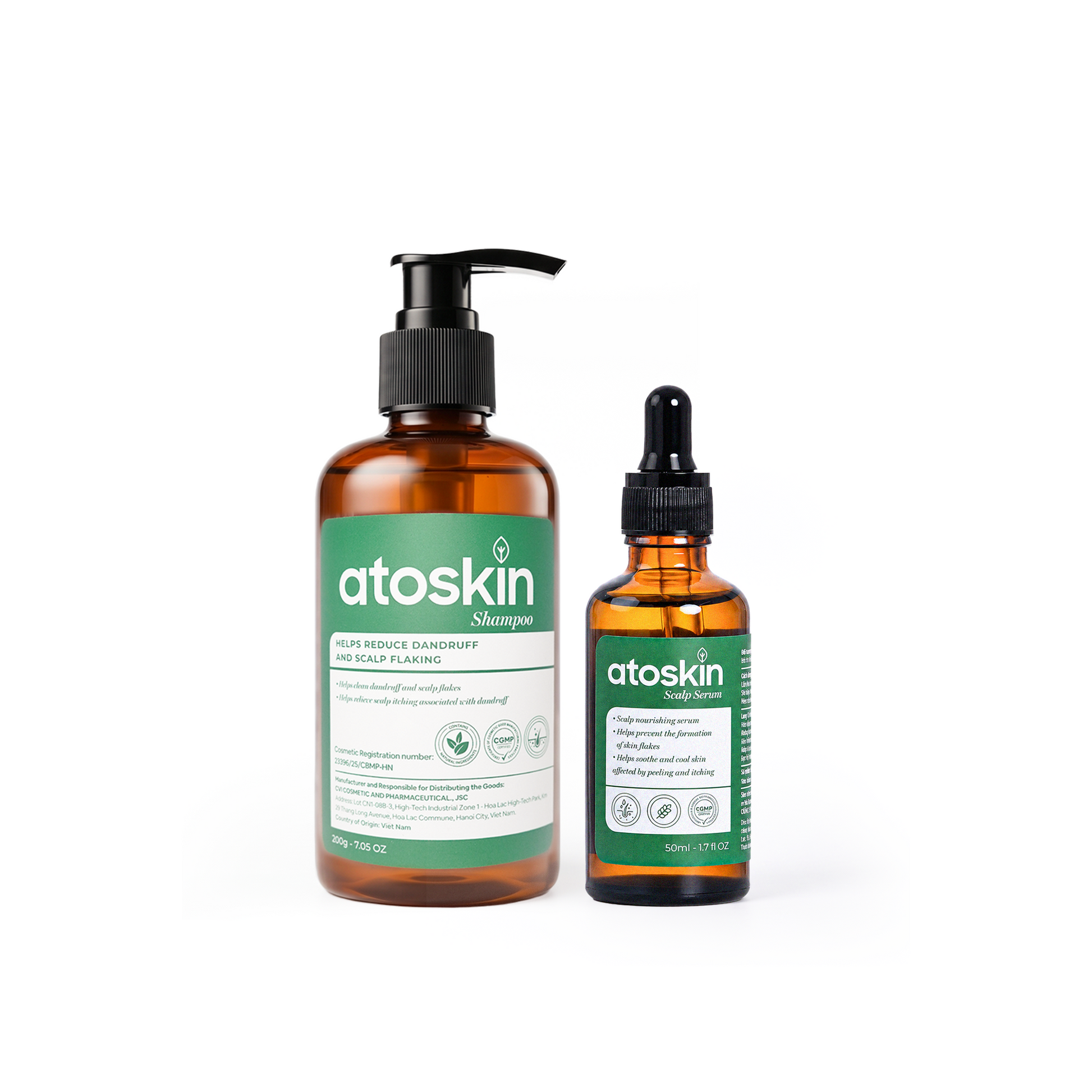 Dầu Gội Viêm Da Tiết Bã ATOSKIN Shampoo 200g