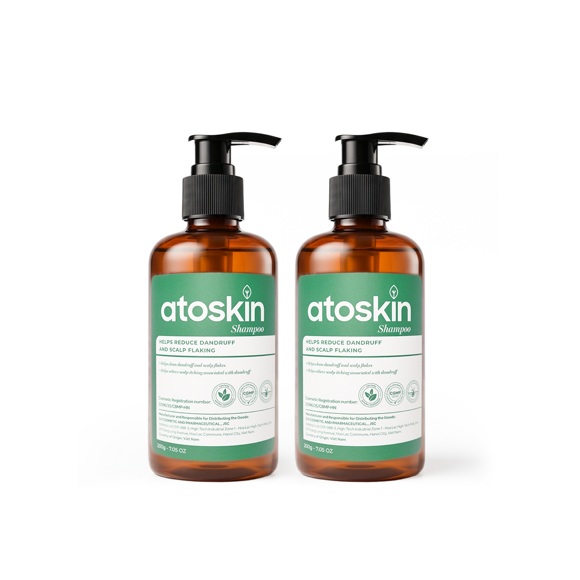 Dầu Gội Viêm Da Tiết Bã ATOSKIN Shampoo 200g