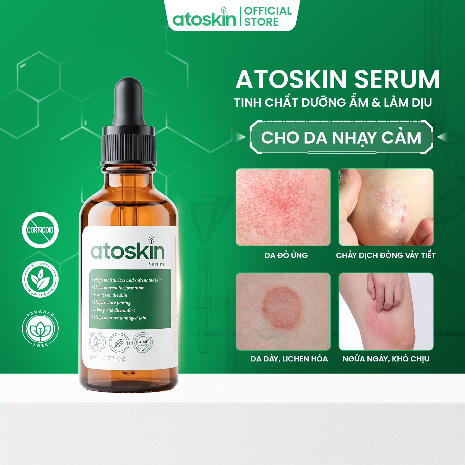 Serum Viêm Da Cơ Địa ATOSKIN Serum 50ml