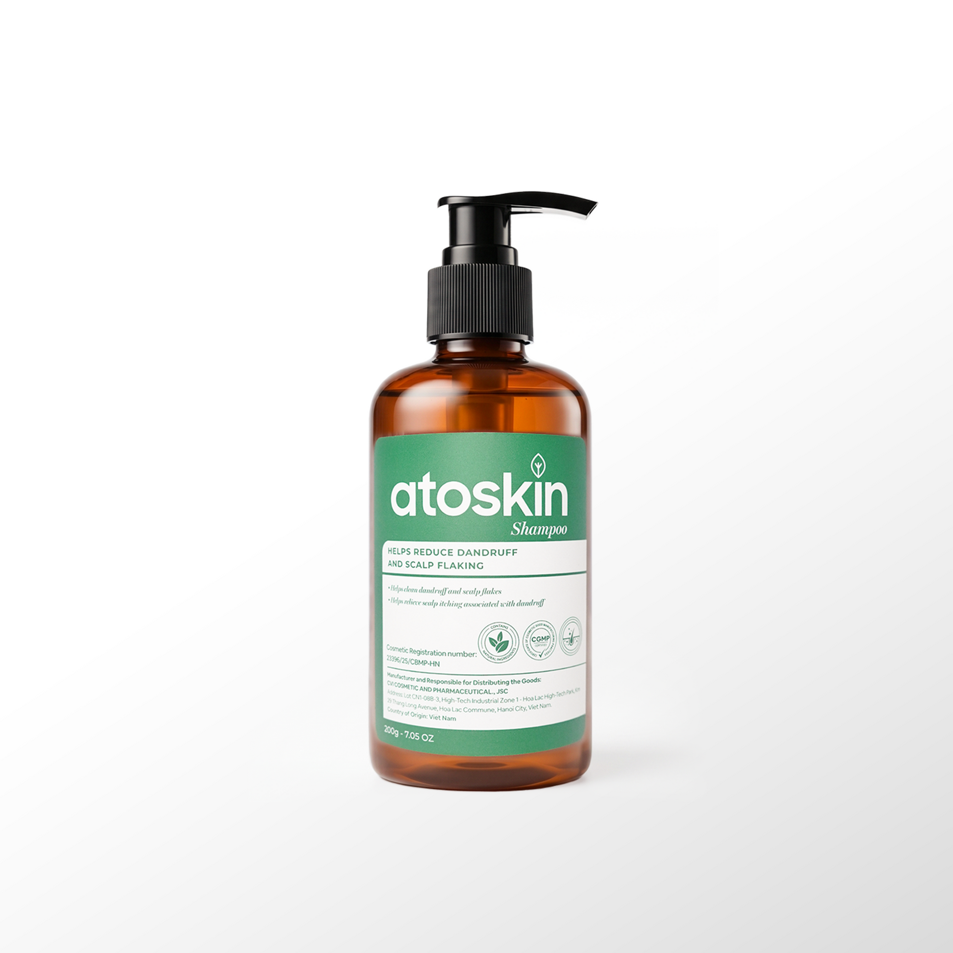 Dầu Gội Viêm Da Tiết Bã ATOSKIN Shampoo 200g
