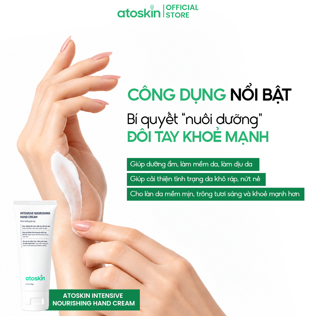 Kem Dưỡng Da Tay ATOSKIN Intensive Nourishing Hand Cream 60g