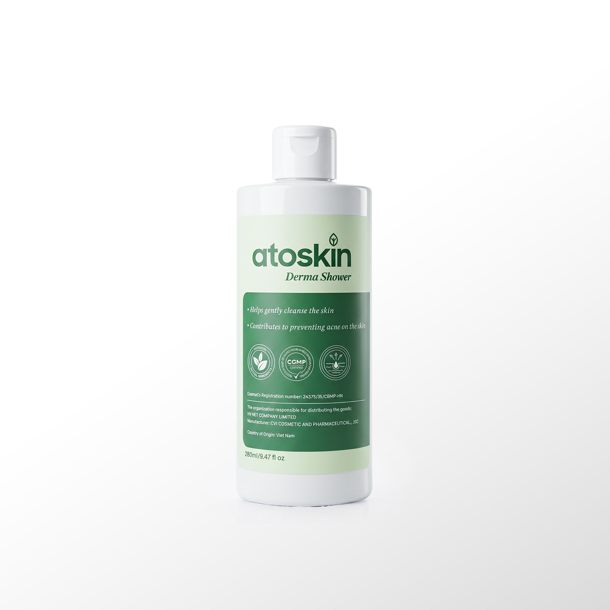 Sữa Tắm Mụn Cơ Thể ATOSKIN Derma Shower 280ml