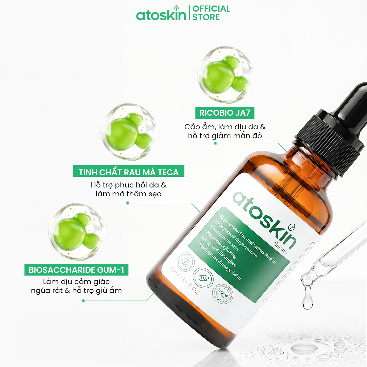 Serum Viêm Da Cơ Địa ATOSKIN Serum 50ml