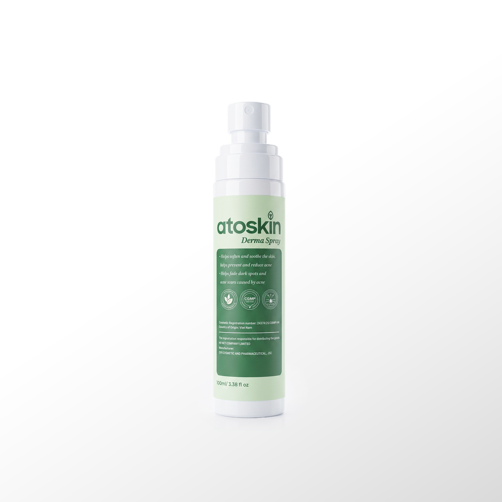 Xịt Mụn Cơ Thể ATOSKIN Derma Spray 100ml