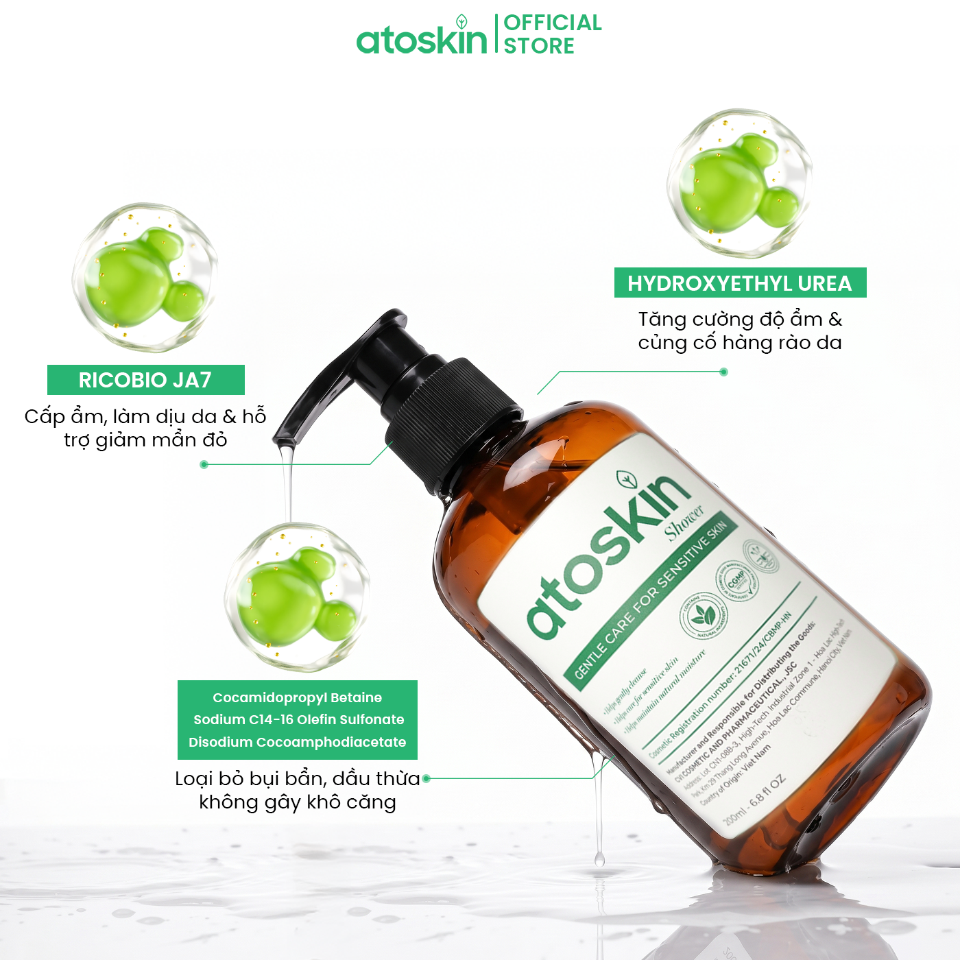 Sữa Tắm Viêm Da Cơ Địa ATOSKIN Shower 280ml