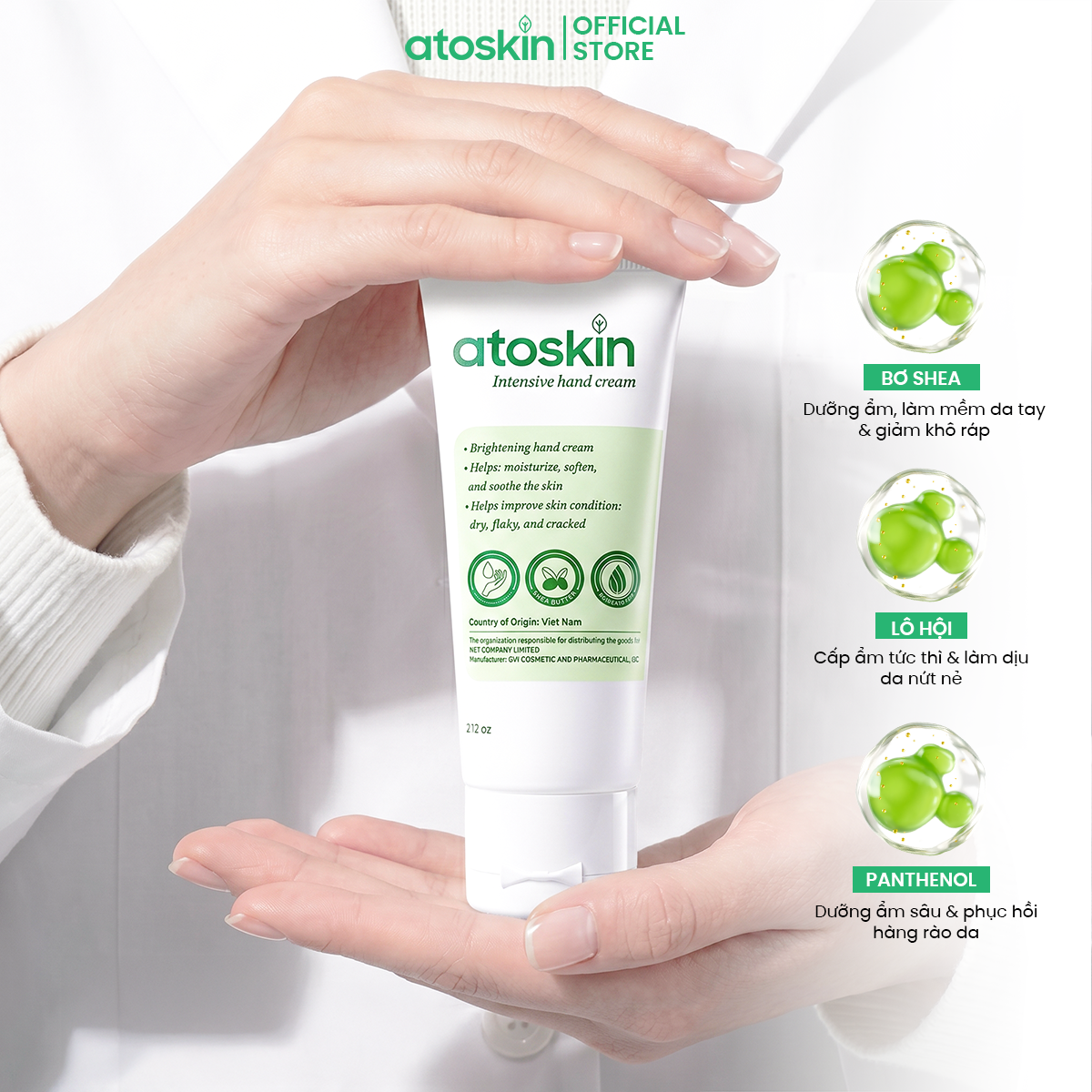 Kem Dưỡng Da Tay ATOSKIN Intensive Hand Cream 60g
