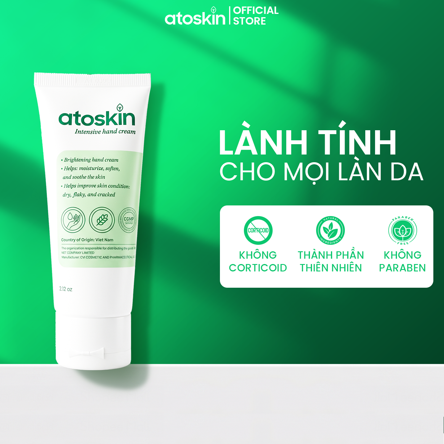 Kem Dưỡng Da Tay ATOSKIN Intensive Hand Cream 60g