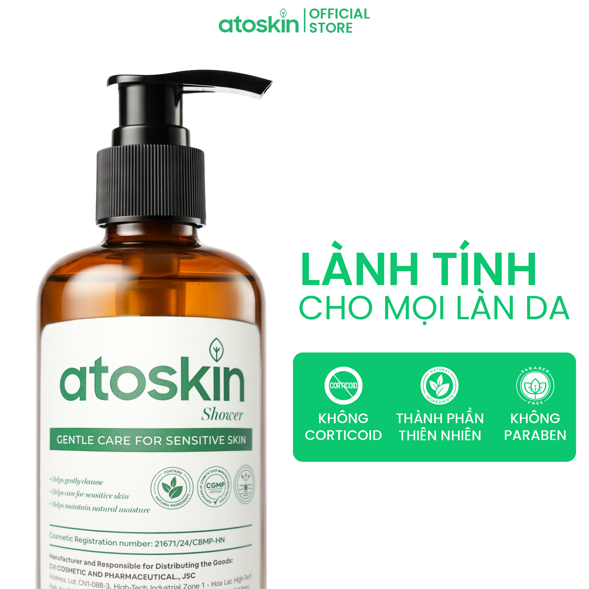 Sữa Tắm Viêm Da Cơ Địa ATOSKIN Shower 280ml