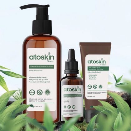 Atoskin - Bộ sản phẩm thảo dược giảm ngứa hiệu quả cho người viêm da cơ địa